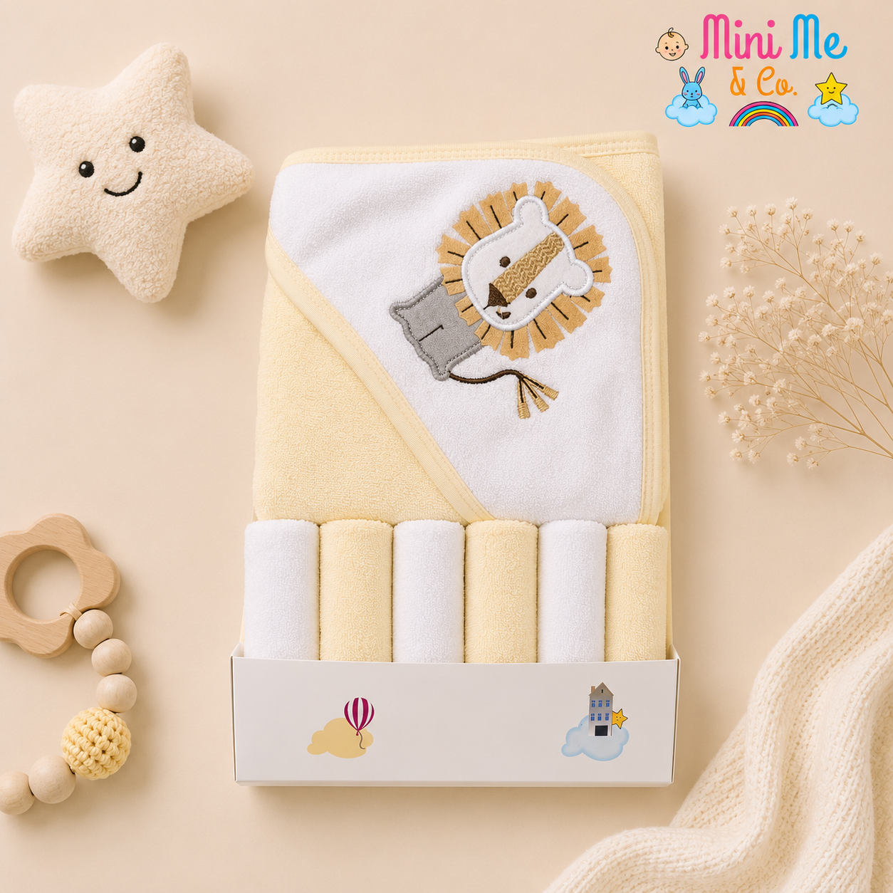 Character Hooded Towel With Facetowels