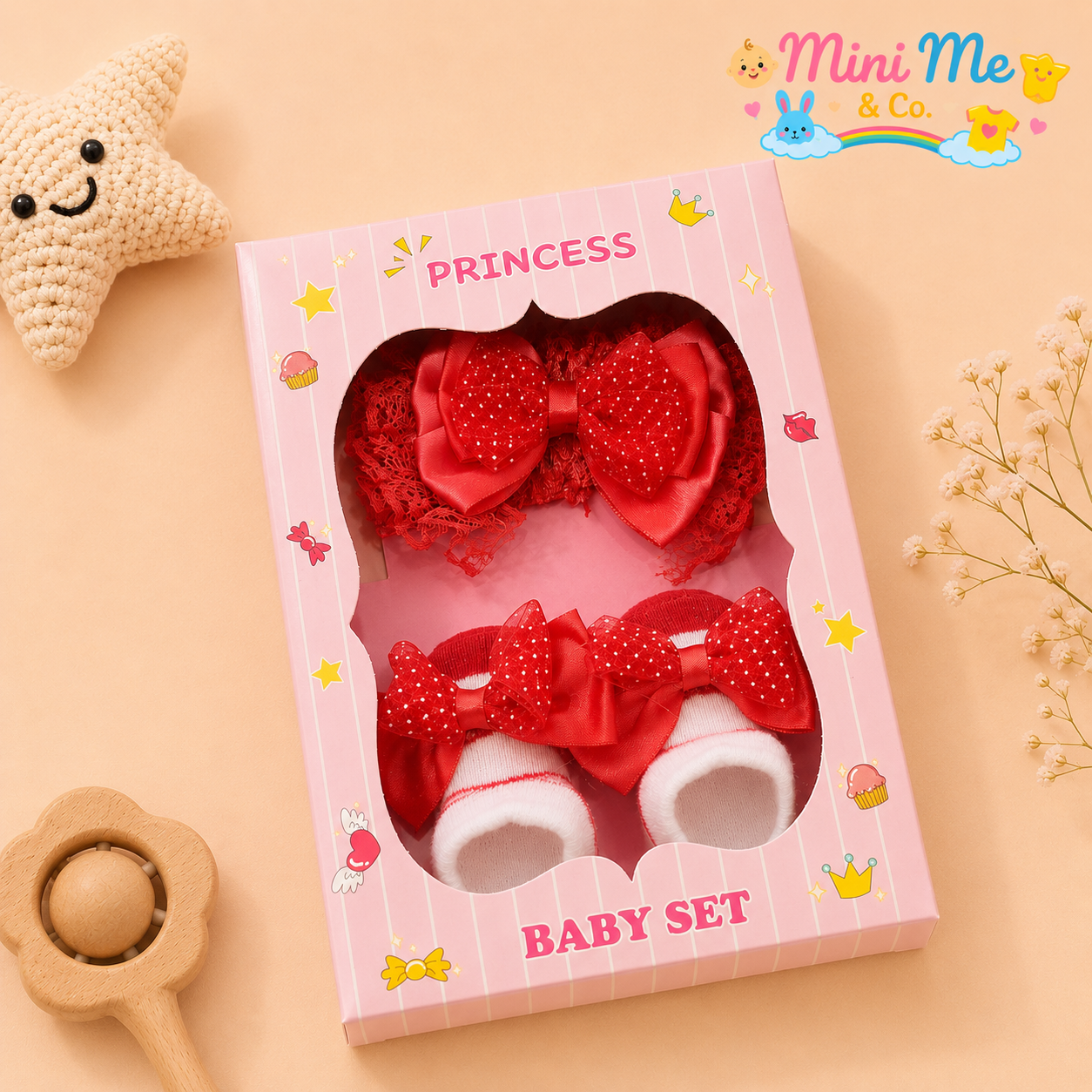 Gift set for girls -- Headband & Booties set