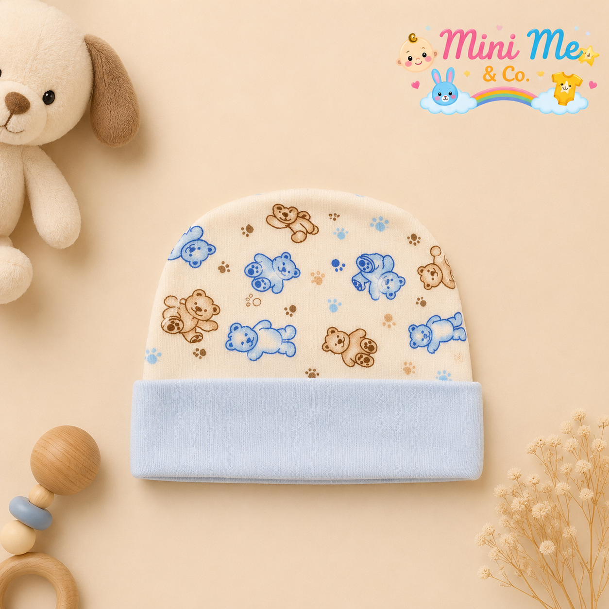 Teddy Print Cap