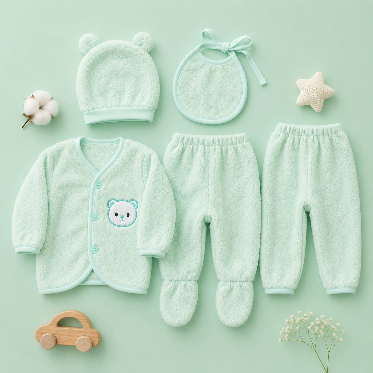 5-pc Winter Set For Newborn