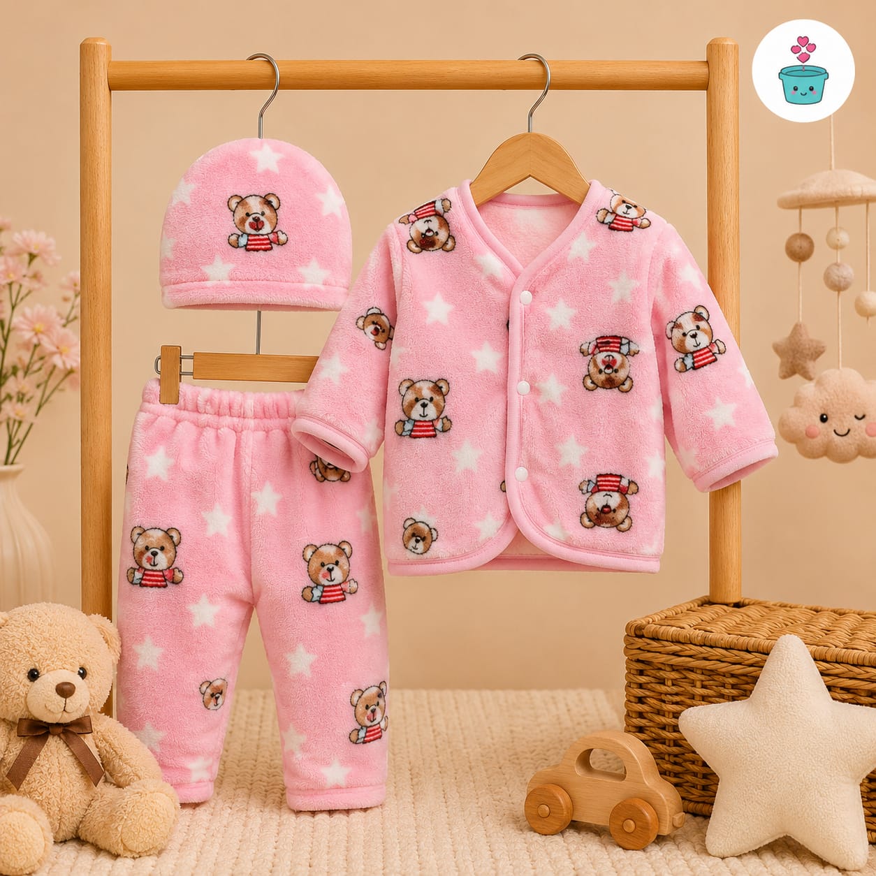 Teddy Bear Jhabla Set