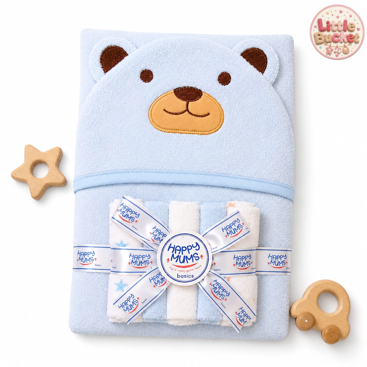 Character Hooded Towel With Facetowels