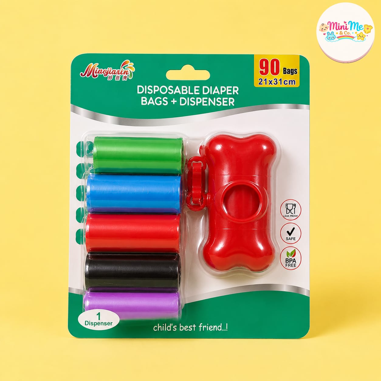 Diaper Disposable Bags + Dispenser