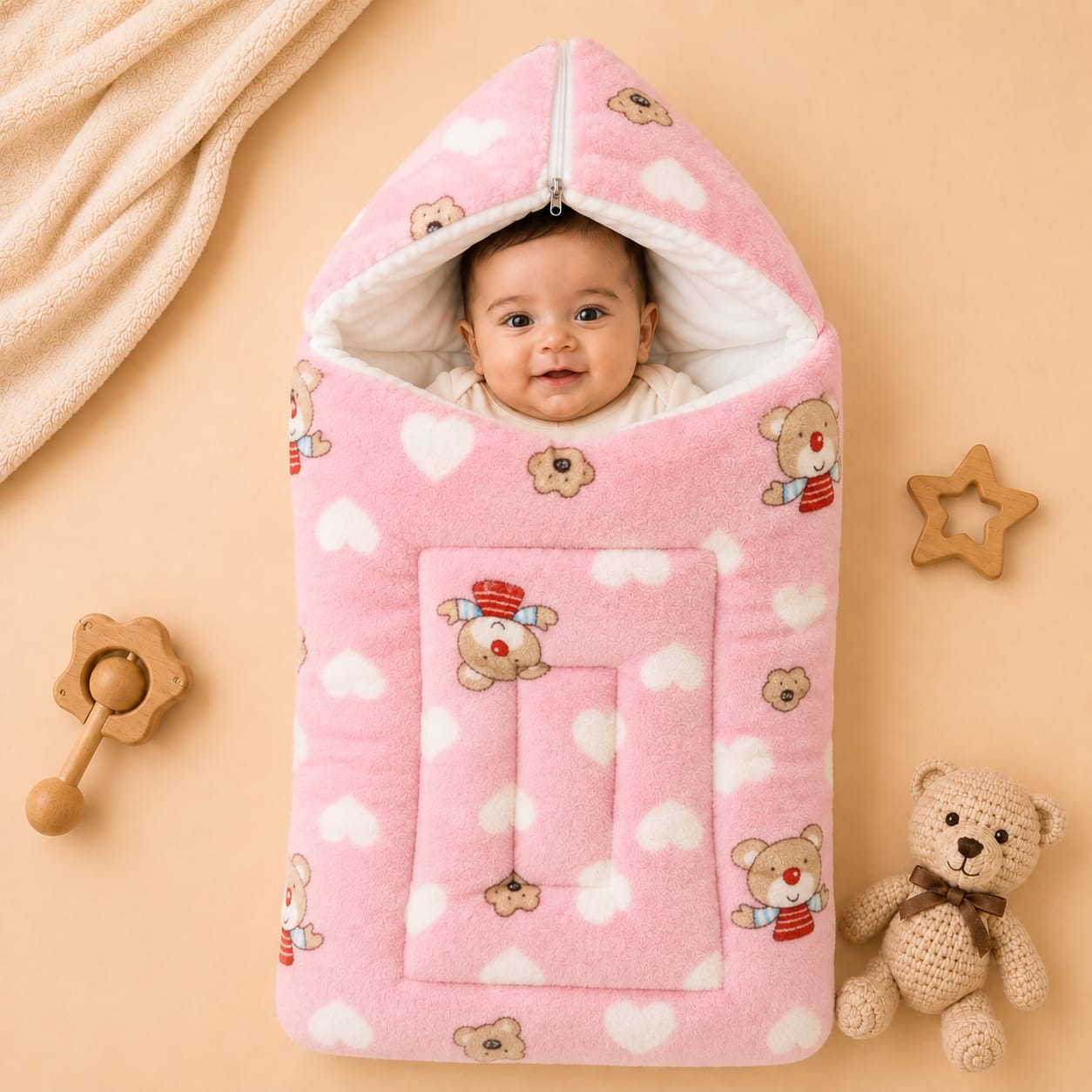 Plush Carry Nest For Newborn