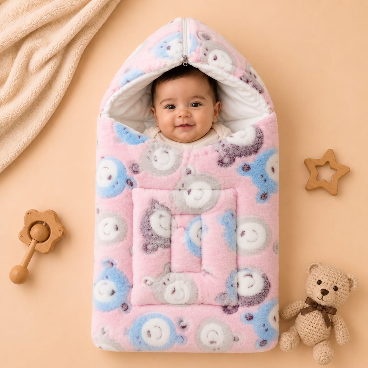 Plush Carry Nest For Newborn