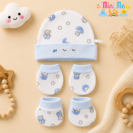 Cap, Mittens & Booties set