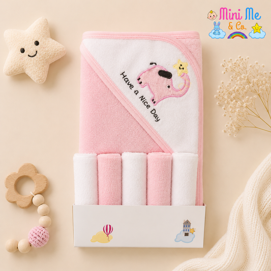 Character Hooded Towel With Facetowels