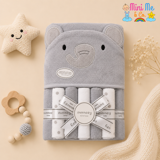 Character Hooded Towel With Facetowels