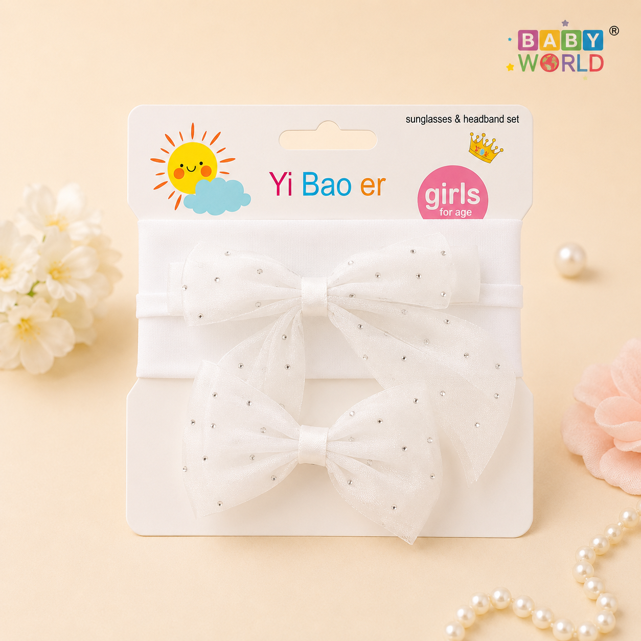 Hairband and hairclip set for girls