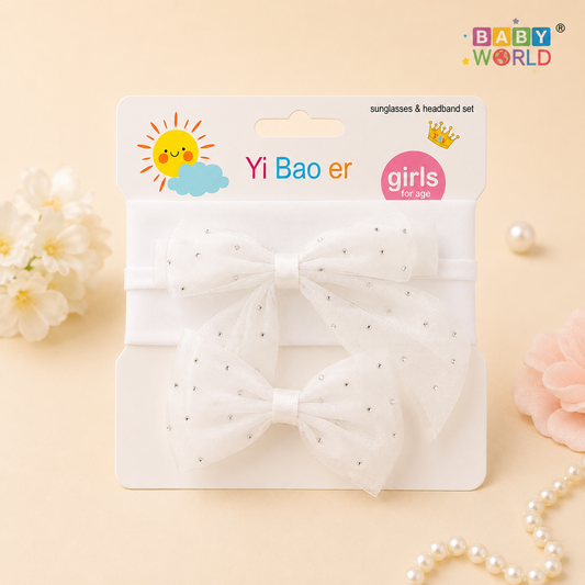 Hairband and hairclip set for girls