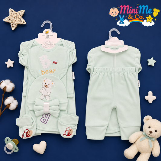 “B for Bear” Starter Set – Mint Green (10 PCS)