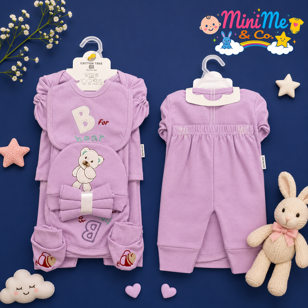 “B for Bear” Starter Set – Purple (10 PCS)