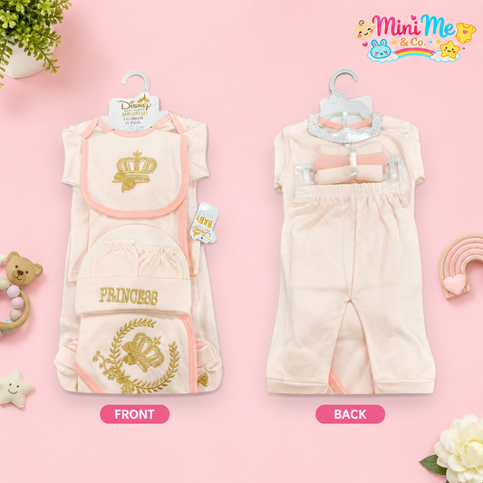 New Born Princess Gift Set – Cream & Pink (11 PCS)