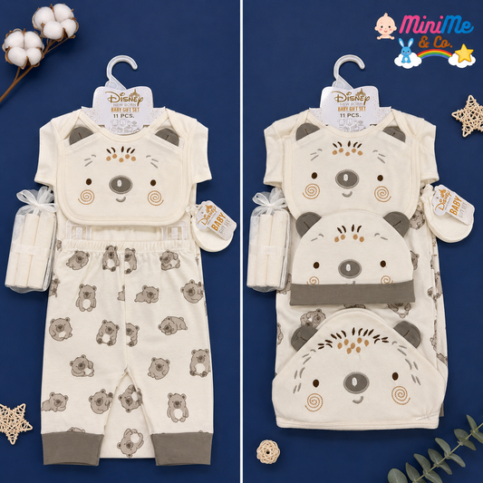 New Born Baby Gift Set – Grey Bear Theme (11 PCS)