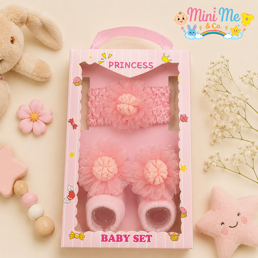 Gift set for girls -- Headband & Booties set