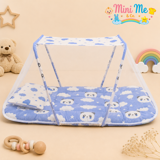 Baby bed with mosquito net