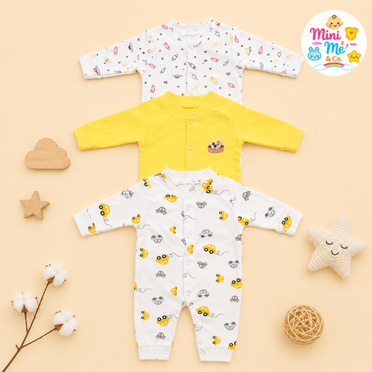 Set of 3 rompers