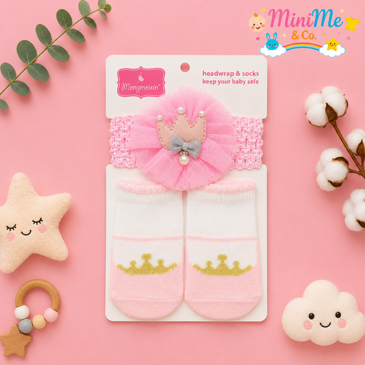 Girls socks with headband set