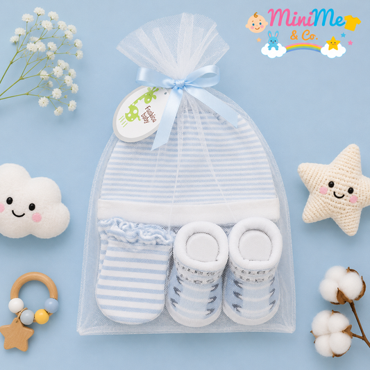 Cap, mittens & socks set