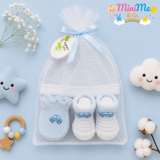 Cap, mittens & socks set