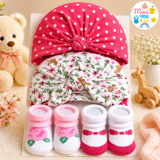 Turban Caps with Booties set
