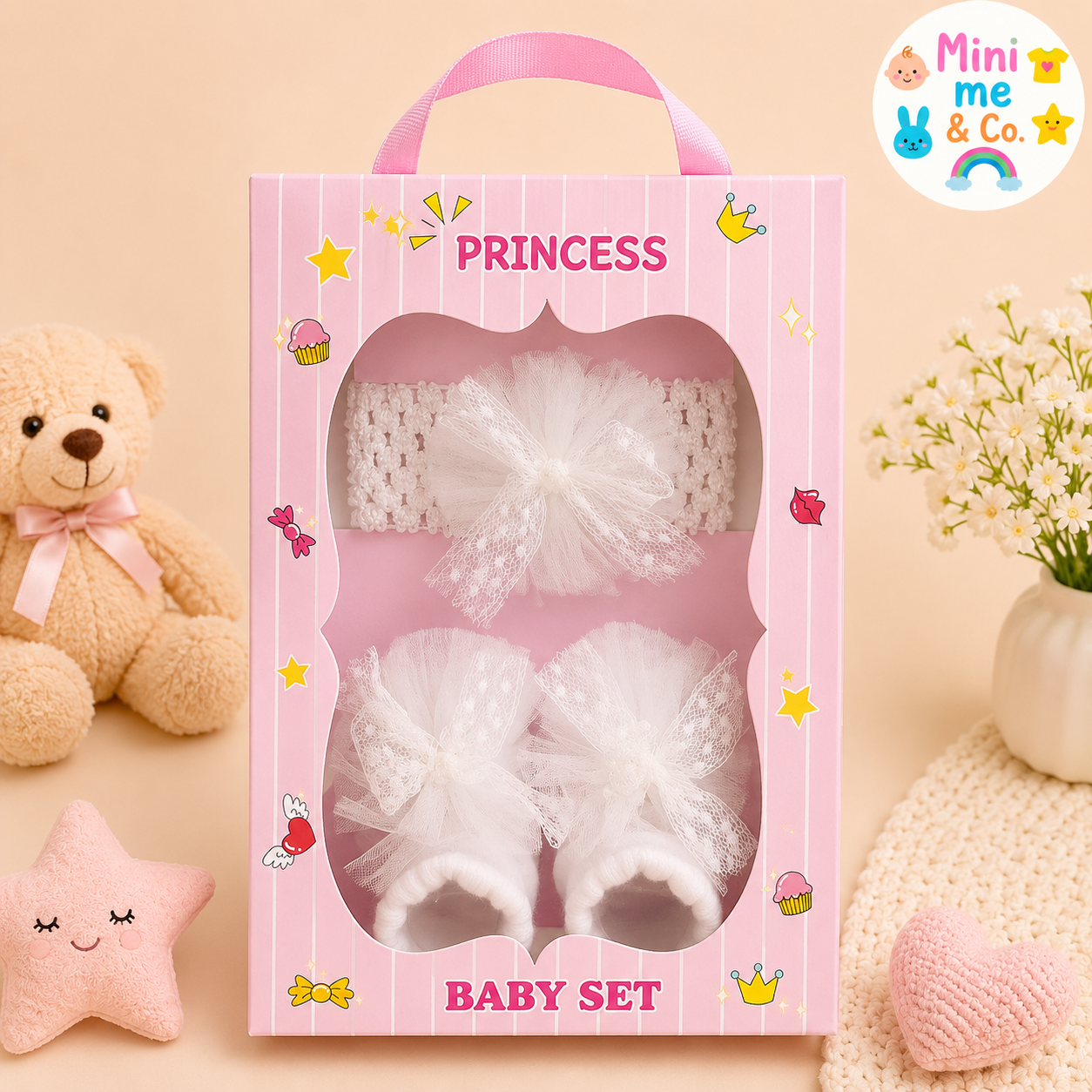 Baby Booties & Headband Set
