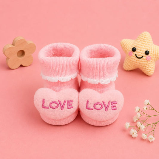 Booties With 3d Characters for Newborn