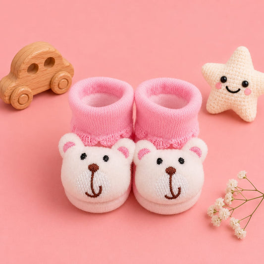 Booties With 3d Characters for Newborn