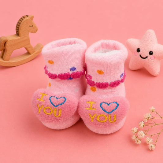 Booties With 3d Characters for Newborn