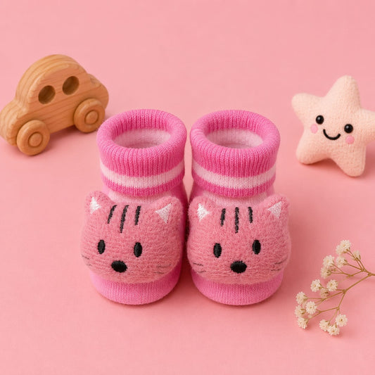Booties With 3d Characters for Newborn