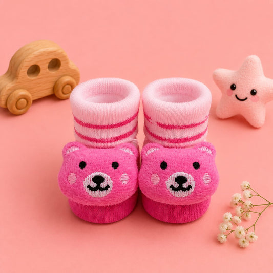 Booties With 3d Characters for Newborn
