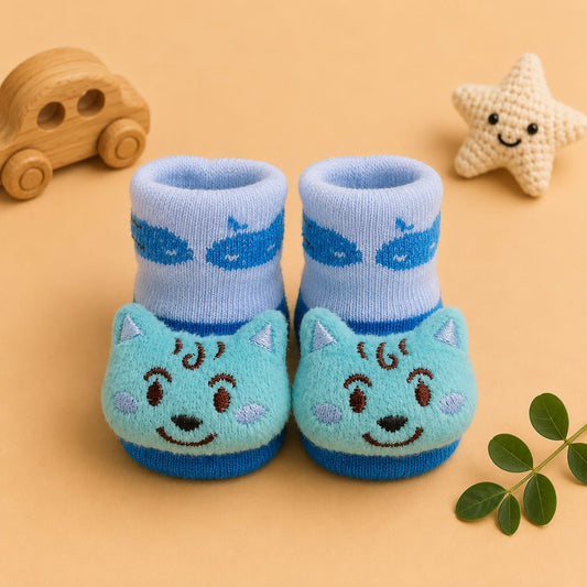 Booties with 3d Characters For Newborn