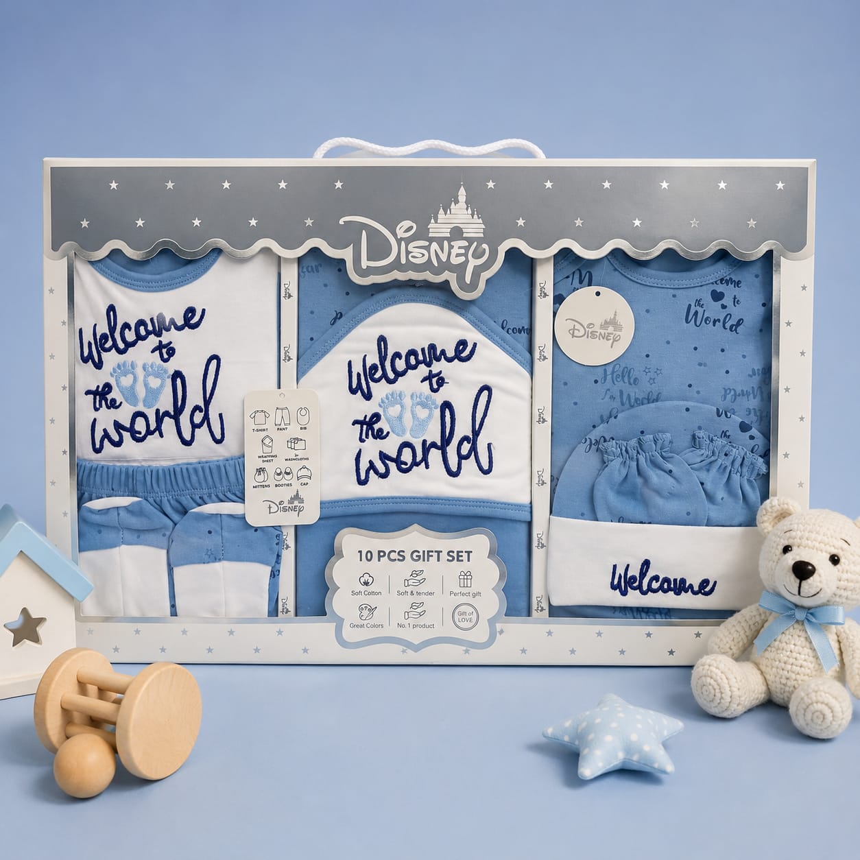 Disney 11-pc Welcome To The World Starter Set With Box Packing