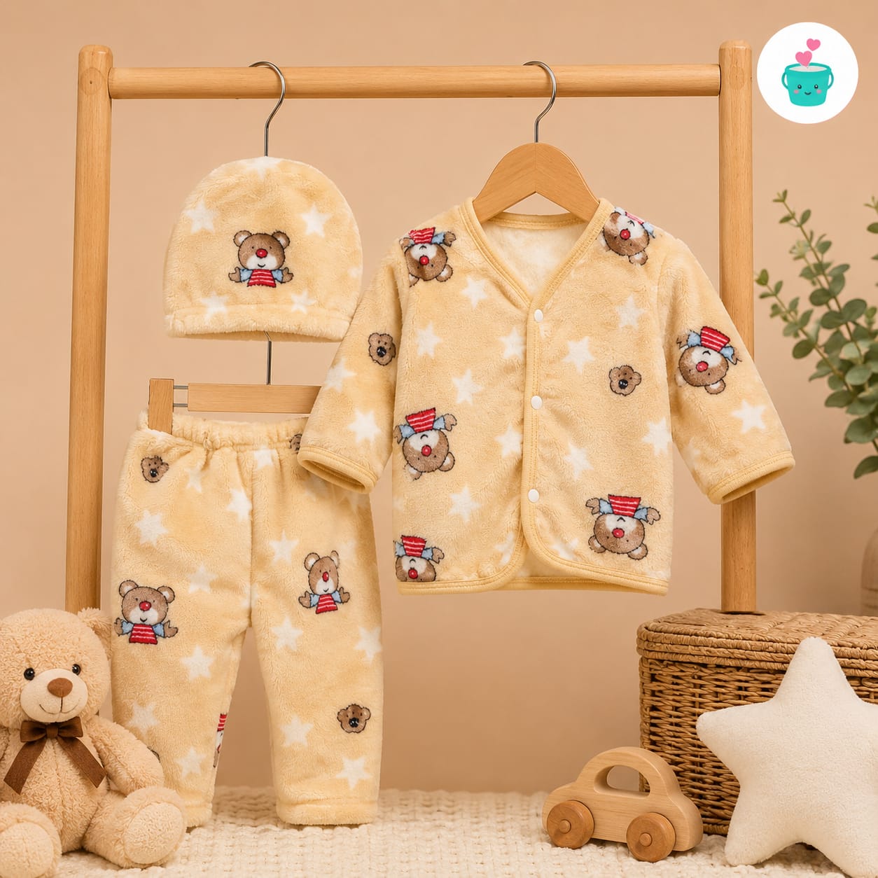 Teddy Bear Jhabla Set