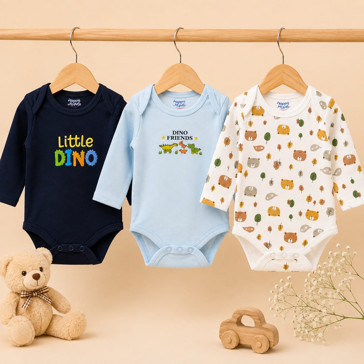 Set Of 3 Bodysuits