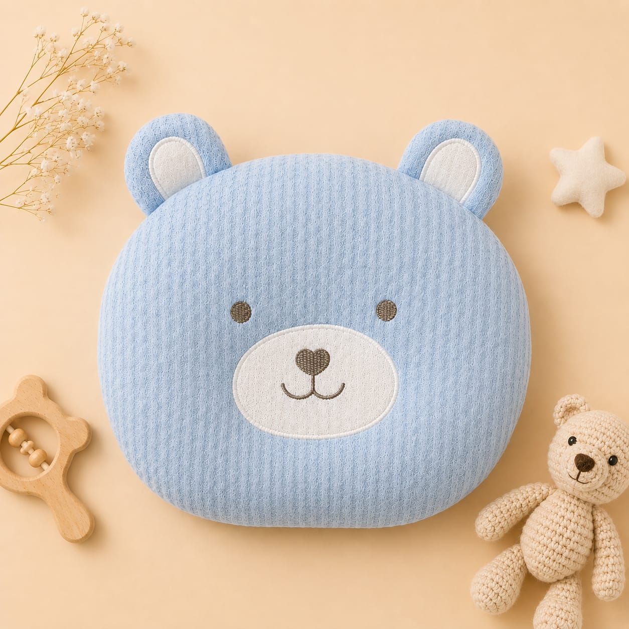 Teddy Bear Head Shaper Pillow