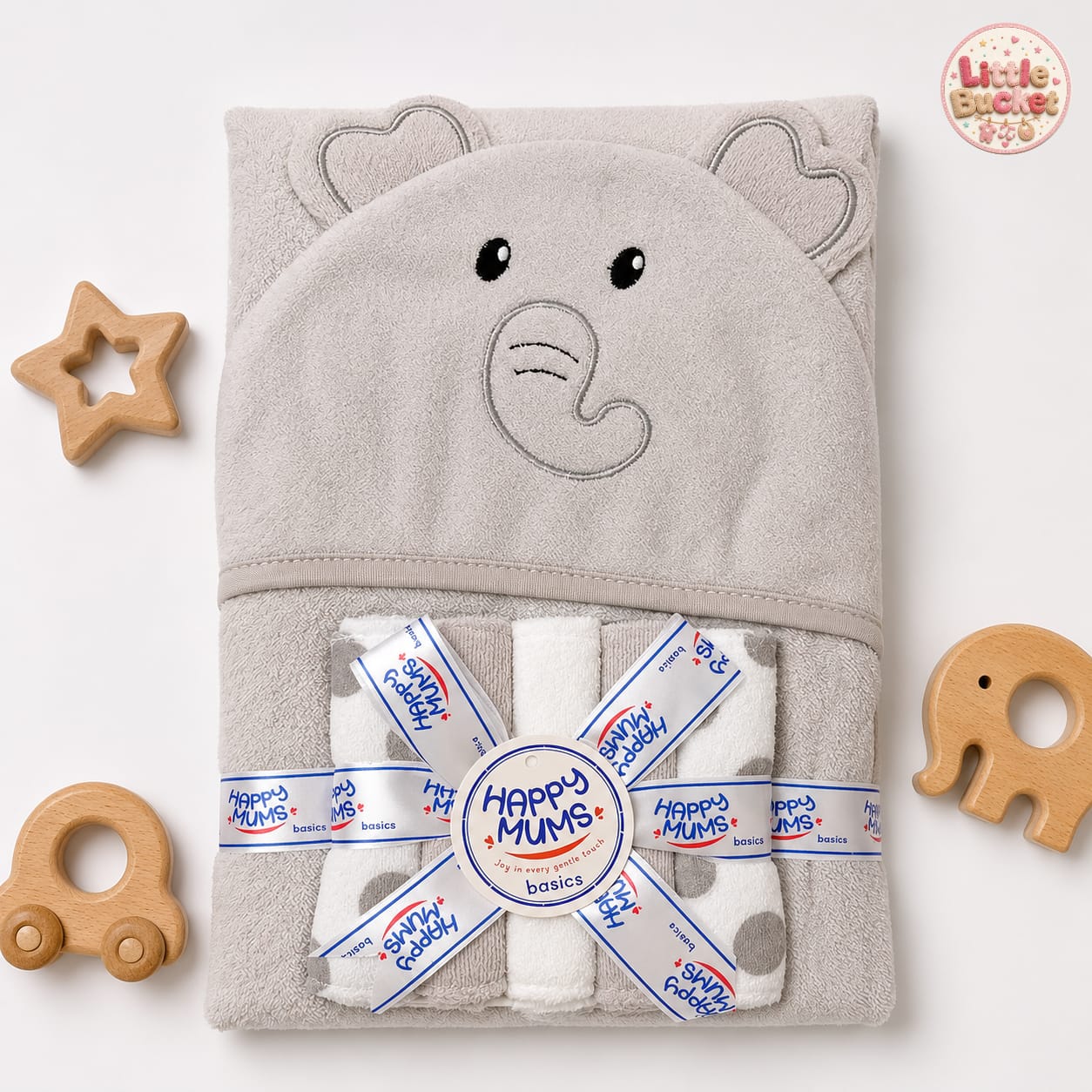 Character Hooded Towel With Facetowels