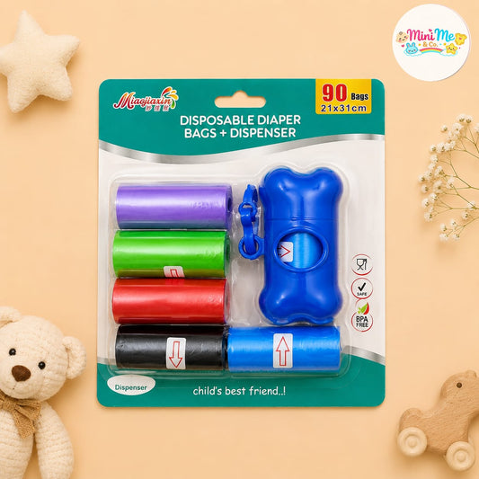 Diaper Disposable Bags + Dispenser
