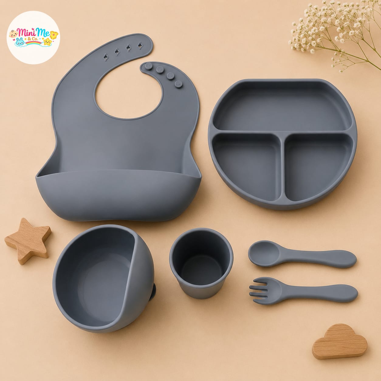 Silicone Non Slippery Crockery Set