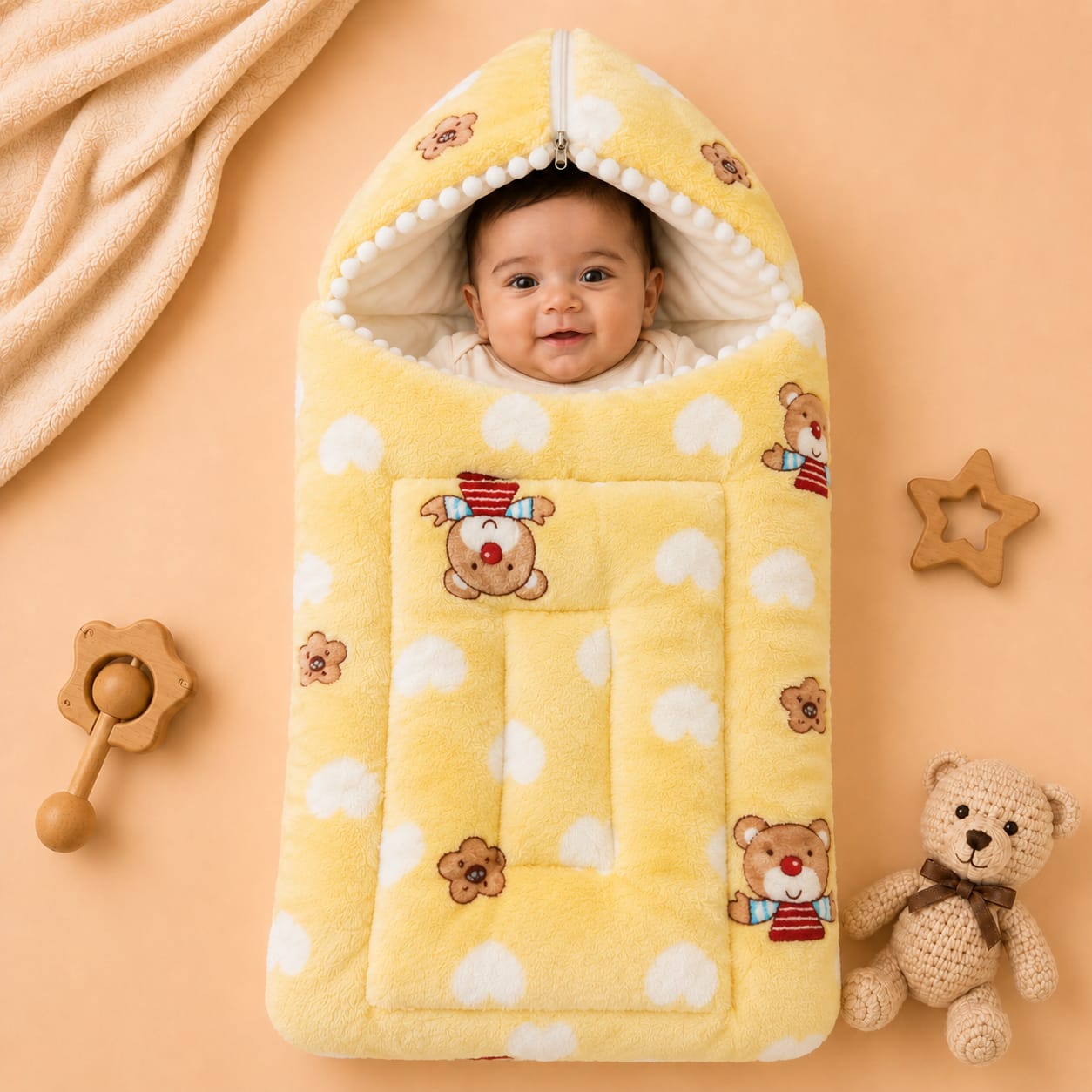 Plush Carry Nest For Newborn