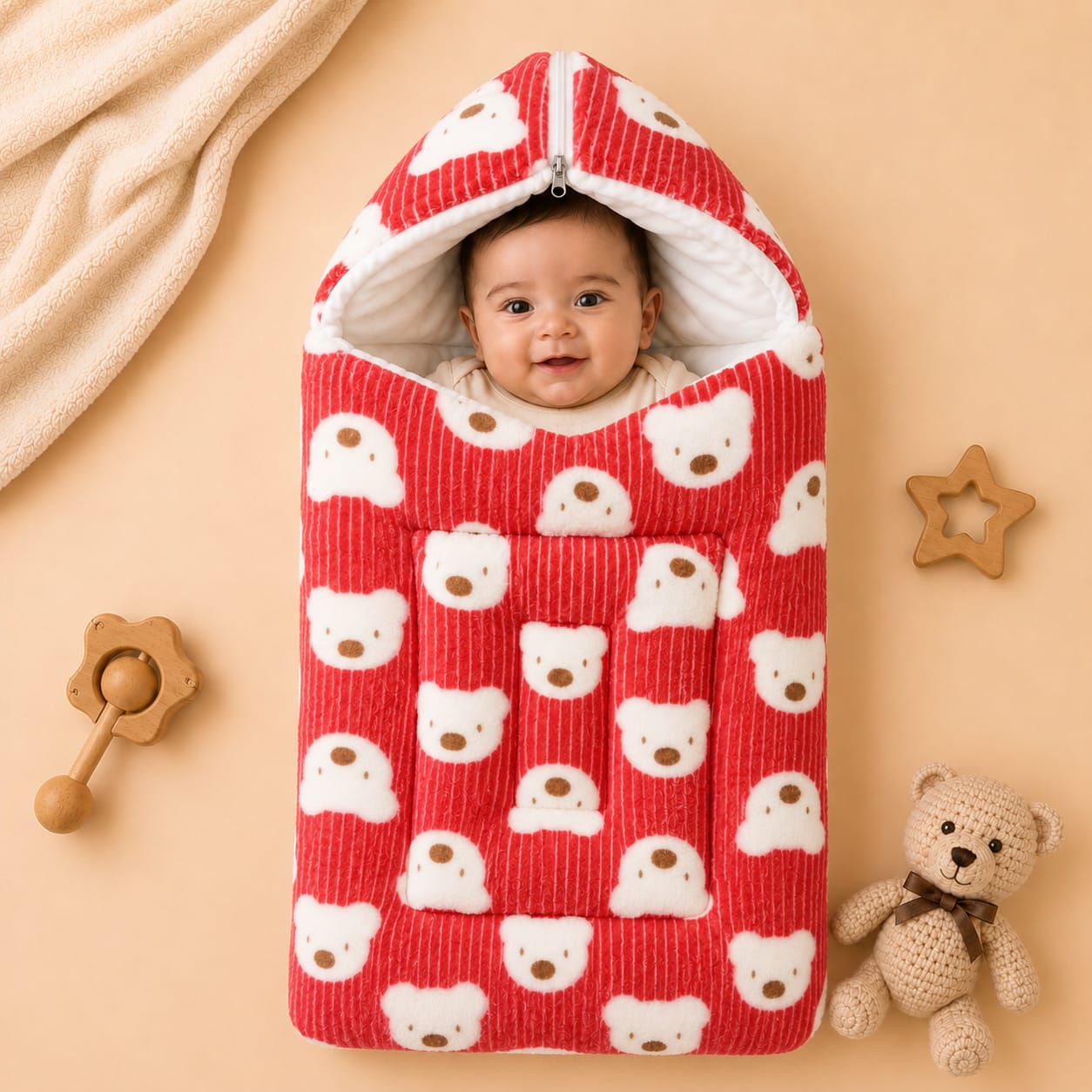 Plush Carry Nest For Newborn
