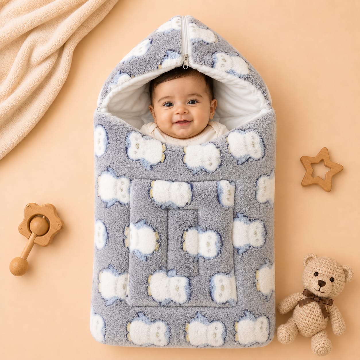 Plush Carry Nest For Newborn