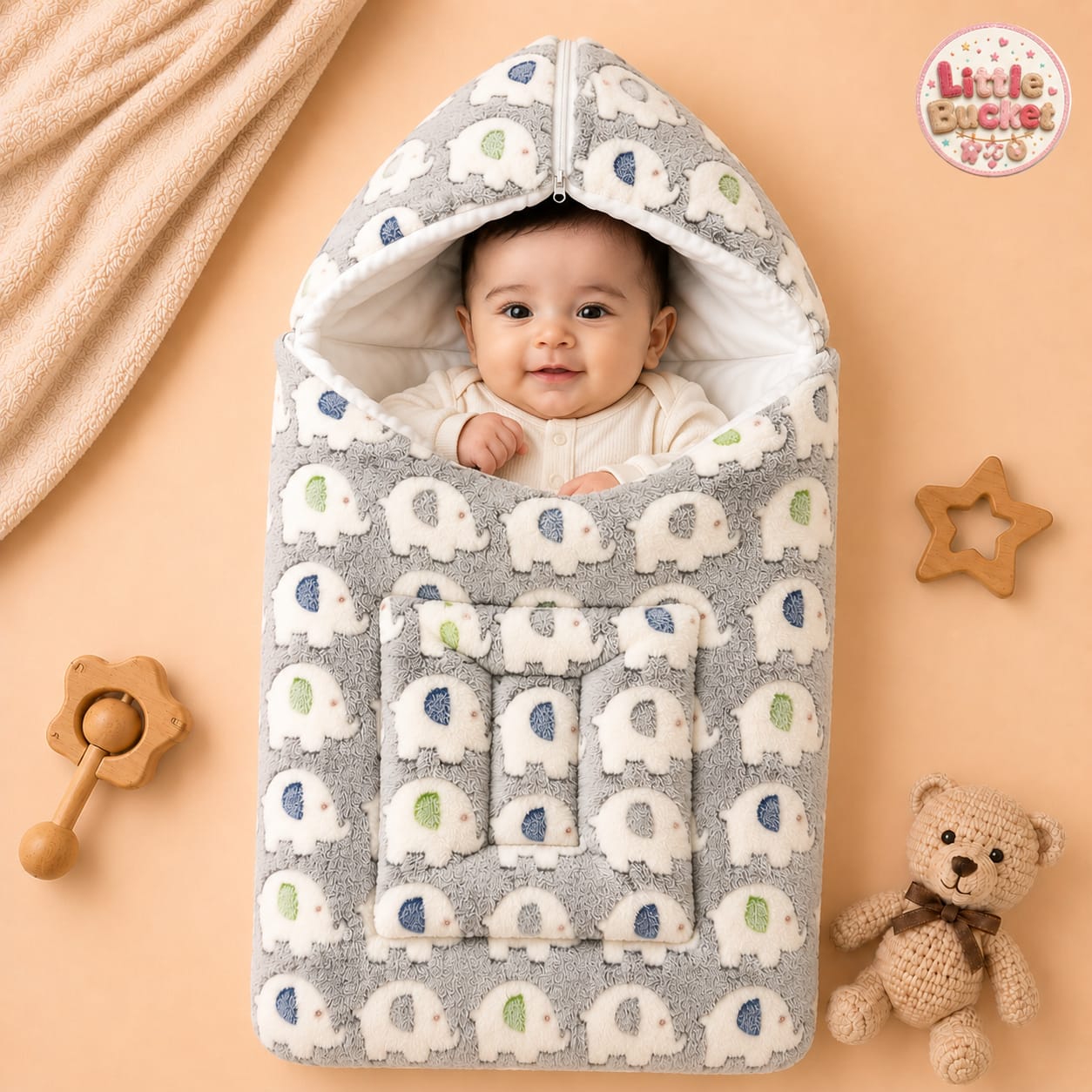 Plush Carry Nest For Newborn
